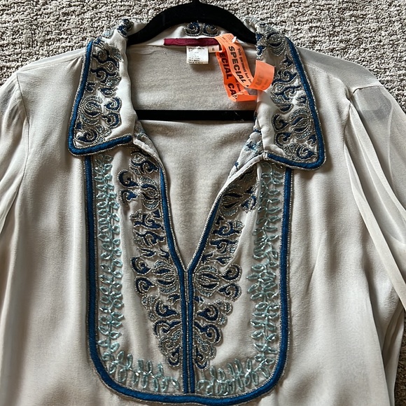 Emma black beaded top zipper on the side - Picture 2 of 8